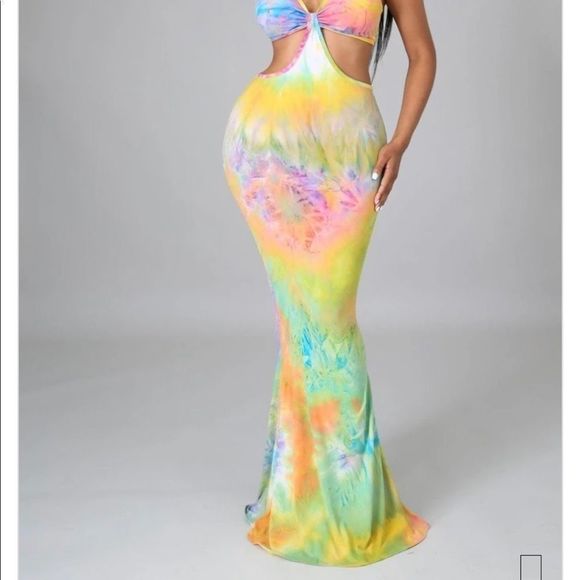 🔥Tie Dye Print Maxi Dress - Picture 6 of 6
